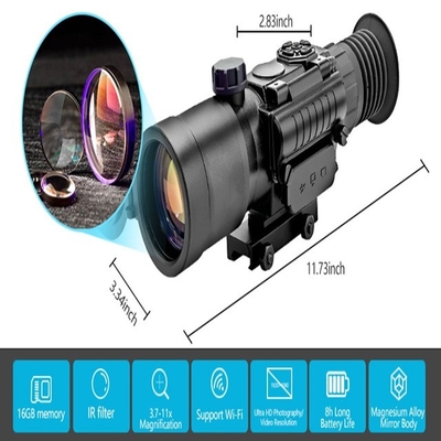 55мм Ключ для глаз KDS1W 3.7X-11X Цифровое ночное зрение для охоты IP65