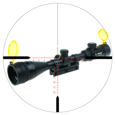 KH 4-12x42 AOE Scope с 3,5-10,5 мм выходной ученицей и RGB M-Dot Illuminations Sights
