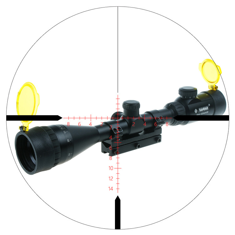 KH 4-12x42 AOE Scope с 3,5-10,5 мм выходной ученицей и RGB M-Dot Illuminations Sights