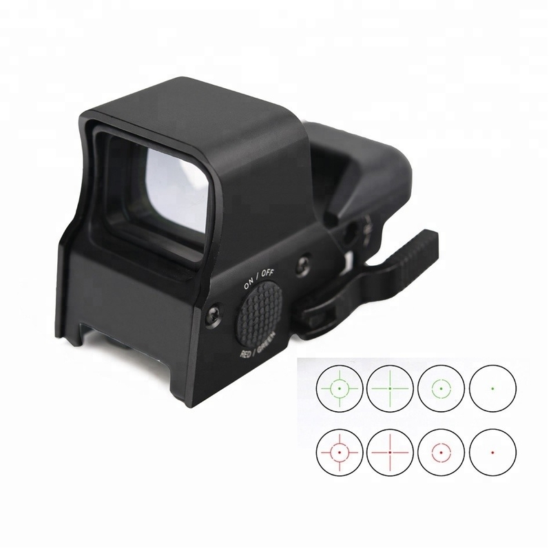 Легко устанавливается 63 мм х 53 мм Reflex 4 Reticle Red Dot Sight для охоты Упорный дизайн